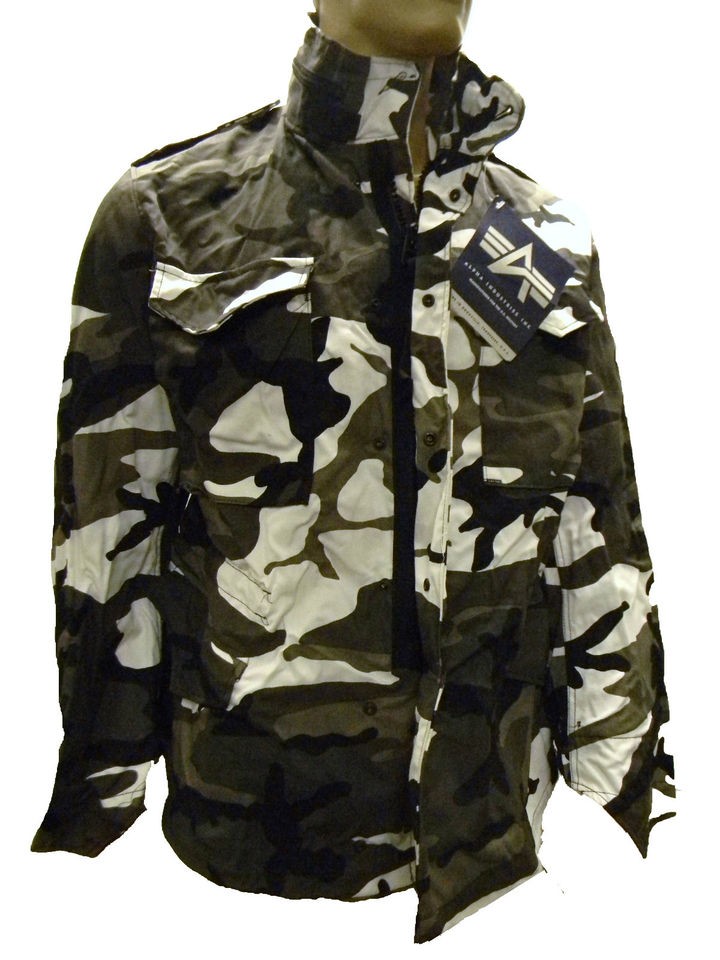 Alpha Industries M65 M 65 Field Jacket Coat Urban Camoflauge