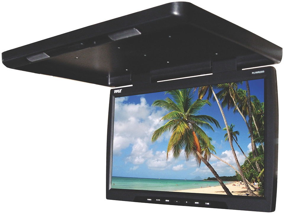 NEW PYLE PLVWR2200 22 FLIP DOWN WIDESCREEN ROOF MOUNT LCD MONITOR W 