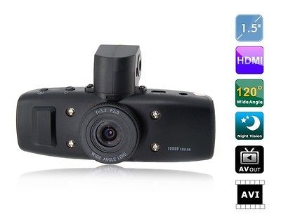   HD 1920x1080p 30FPS Car DVR w/1.5 LCD/G Sensor/H​DMI NEW GS1000B