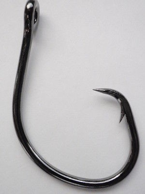 10 Eagle Claw LazerSharp 12/0 CIRCLE SEA HOOKS  Med Wire  Platinum 