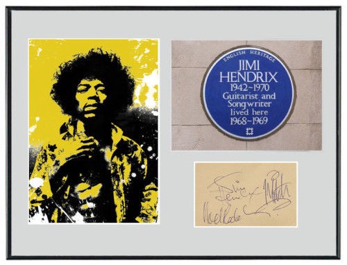 jimi hendrix autograph in Entertainment Memorabilia