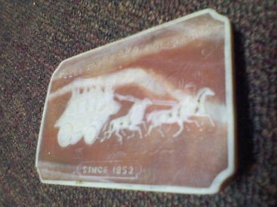 wells fargo and company since 1852 stagecoach horses buggy belt buckle 