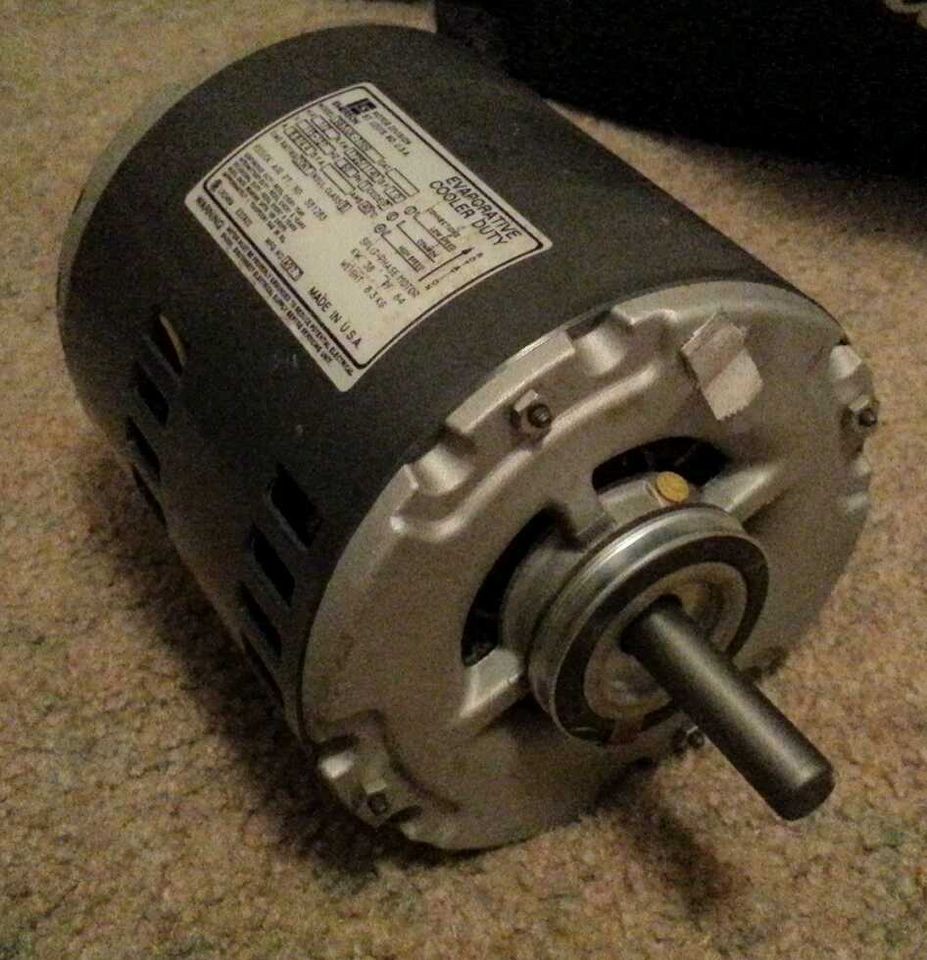 Emerson 1/2 HP 2 SPEED EVAPORATIVE SWAMP COOLER MOTOR