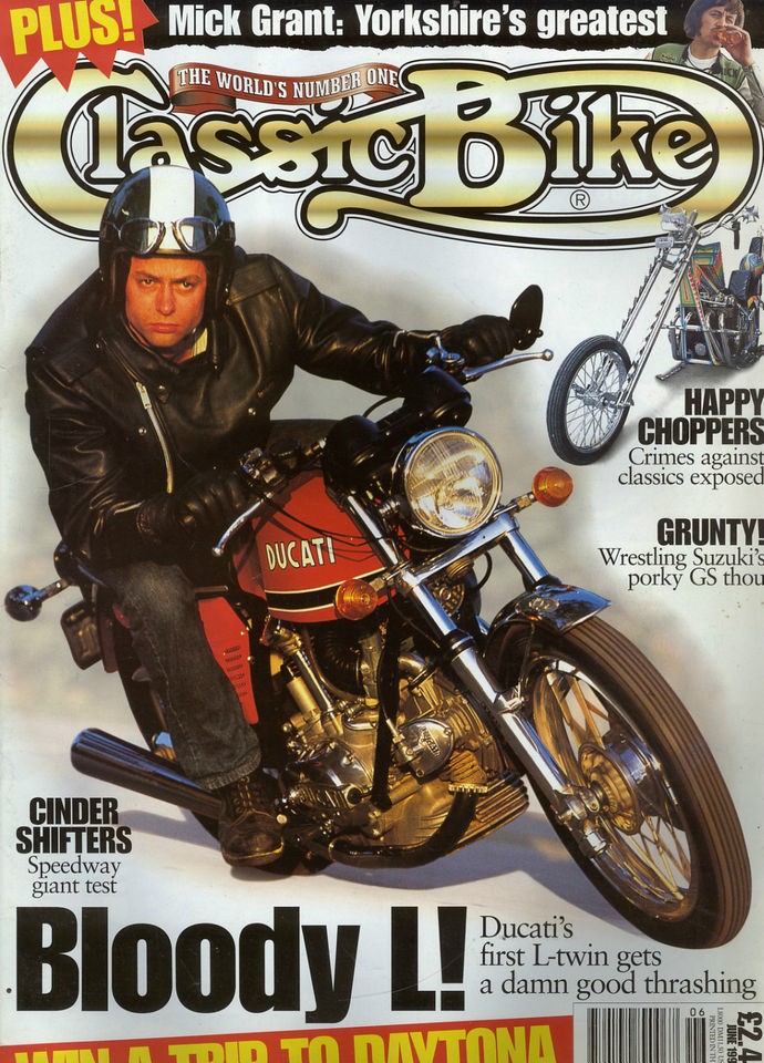 THE CLASSIC BIKE JUN 1996 SPEEDWAY GIANT TEST HAPPY CHOPPERS SUZUKI GS