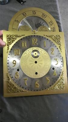 Howard Miller grandfather clock faceplate w/moon   nice