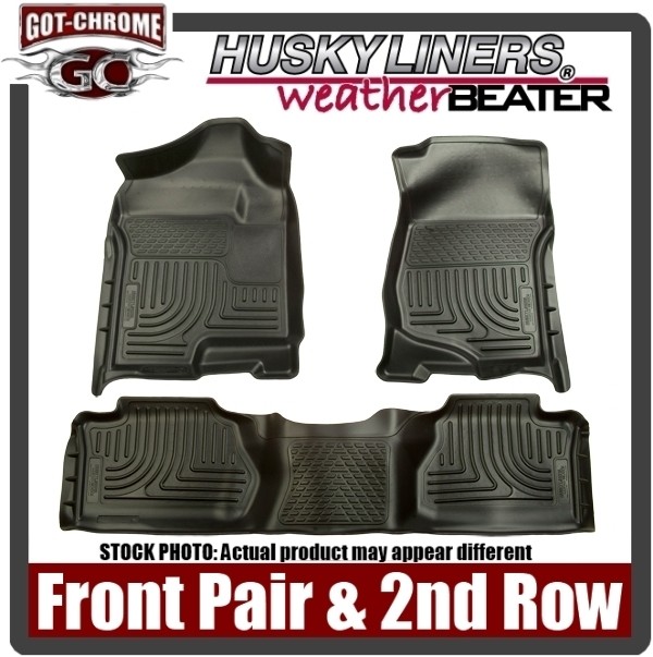 98571 Husky Black weatherBEATER Floor Liners GX460 / Toyota 4Runner 