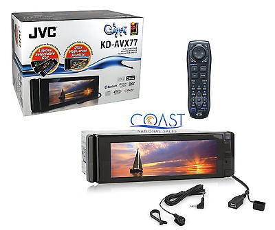 JVC KD AVX77 WIDESCREEN DVD/CD//WMA RECEIVER W/BLUETOOTH & REMOTE