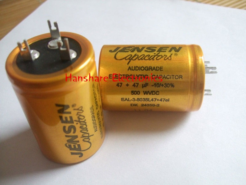 JENSEN Hi voltage electrolytic capacitor 47+47uf 500V