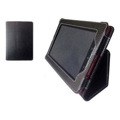 For Kobo Vox Tablet eReader Black GENUINE LEATHER Case Cover