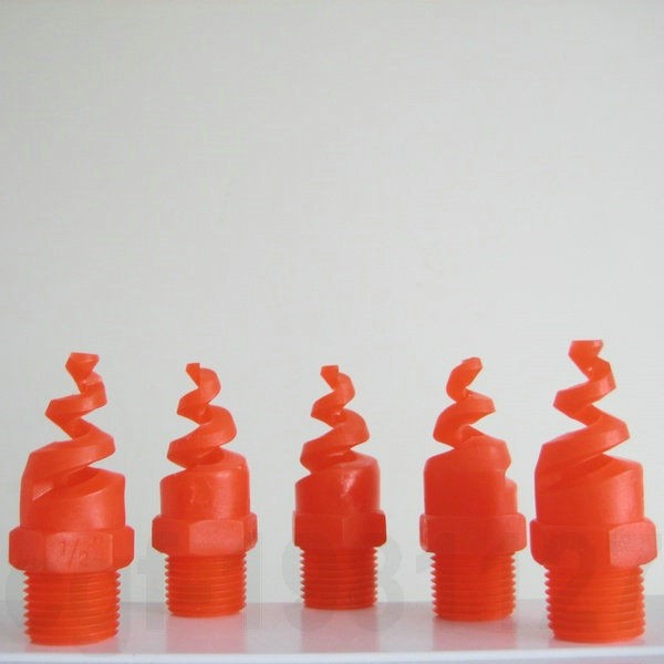 5pcs Plastic PP Spiral Cone Spray Nozzle 1/2 BSPT ,Dust removal, Fire 