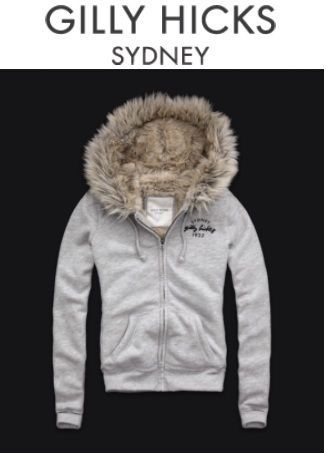   Abercrombie & Fitch Taylor Square St Ives Fur Sherpa Hooide Jacket