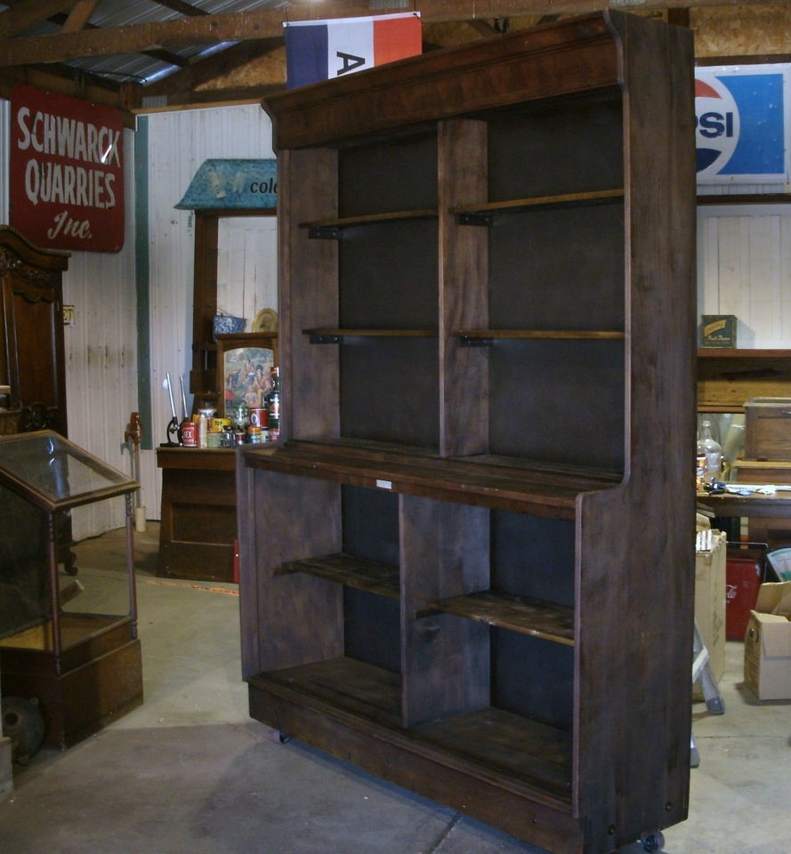 Antique Hardware Store Country General Pharmacy Apothecary Cabinet 