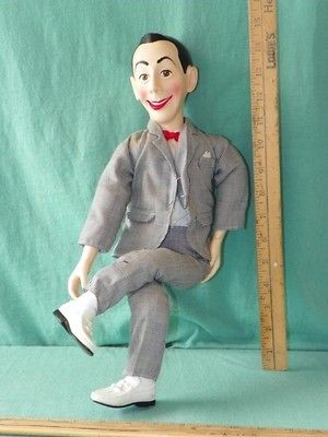 VINTAGE 1987 PEE WEE HERMAN PULL STRING talking DOLL with moving limbs 