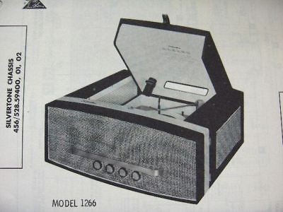 SILVERTONE 1266, A, PC1266, 2266 PHONOGRAPH PHOTOFACT