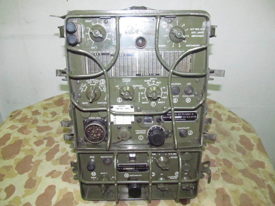 MILITARY RADIO GRC 9 BC 1306 RT 77 TELEFUNKEN