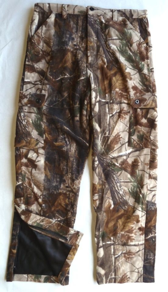 Wind Pruf Scentrex Bonded Fleece 6 Pocket RealTree Camo Hunting Pants 