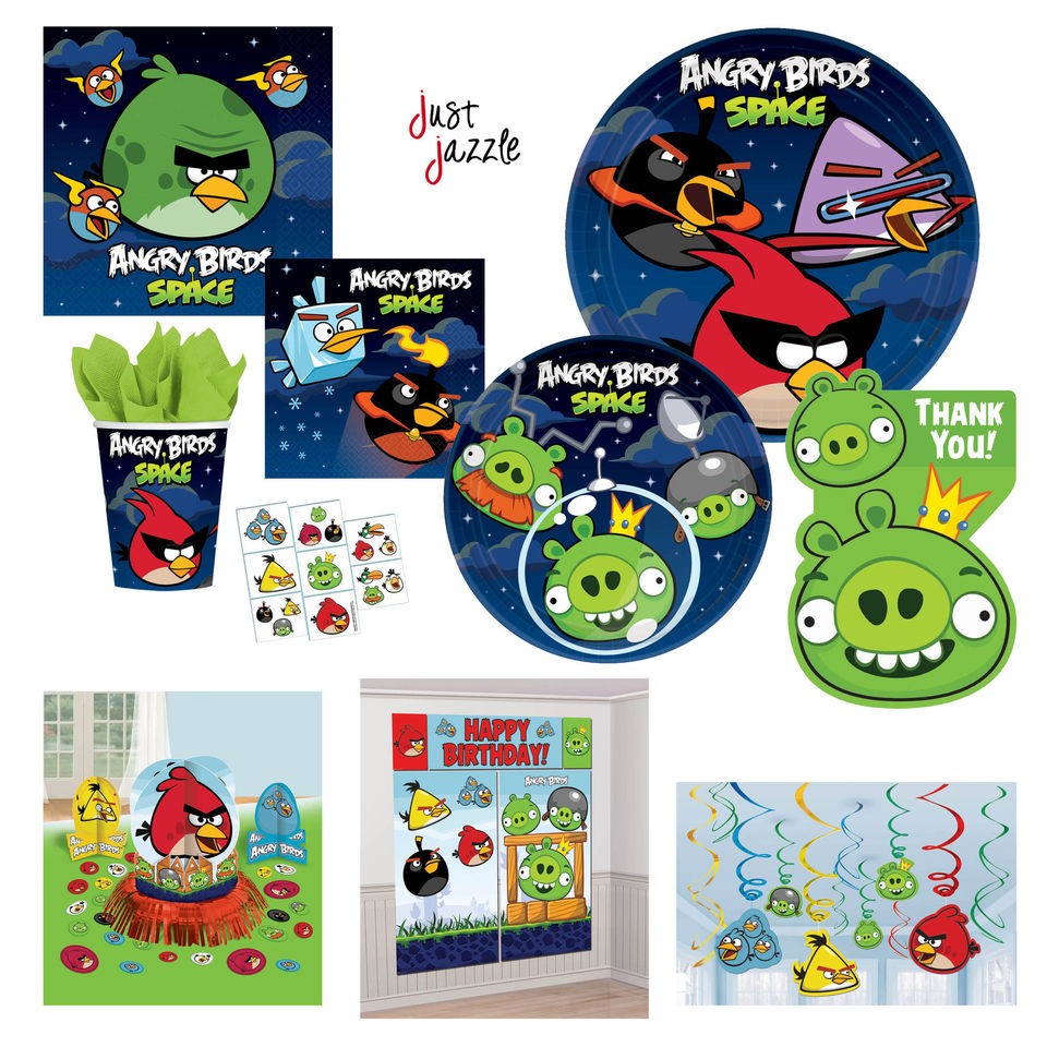 Angry Birds SPACE Birthday Party Supplies Plates Decorations You Pick
