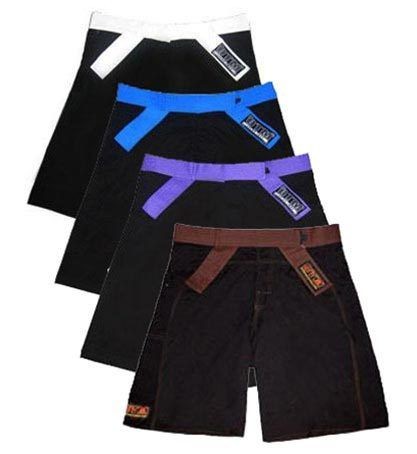 On The Mat Belt Rank Shorts   mma bjj jiu jitsu