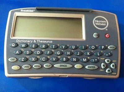 Franklin MWD 1450 Merriam Webster Dictionary & Thesaurus (FAST 