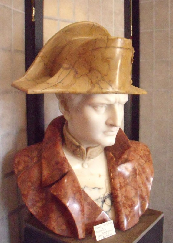 RAFFAELLO ROMANELLI MARBLE BUST OF NAPOLEON