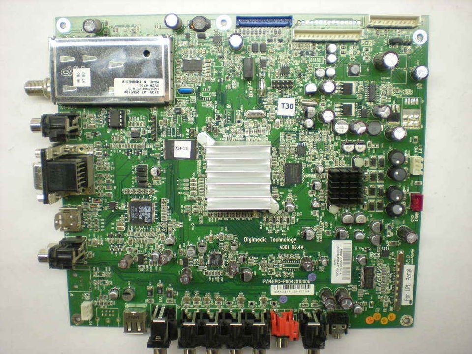 Olevia TV 32 Television Main Board ADB1P/NEPC P604201G000 232 S13 