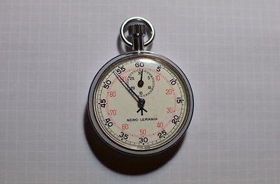 Nero Lemania RAF Stopwatch 1971 Royal Air Force issued