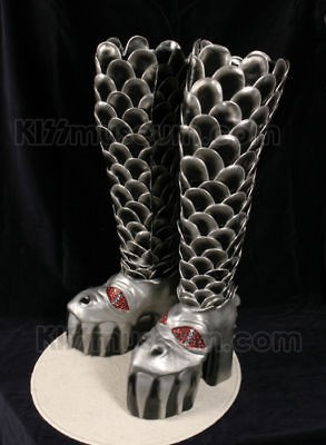 KISS GENE SIMMONS DESTROYER HALLOWEEN COSTUME BOOTS   size 12 13