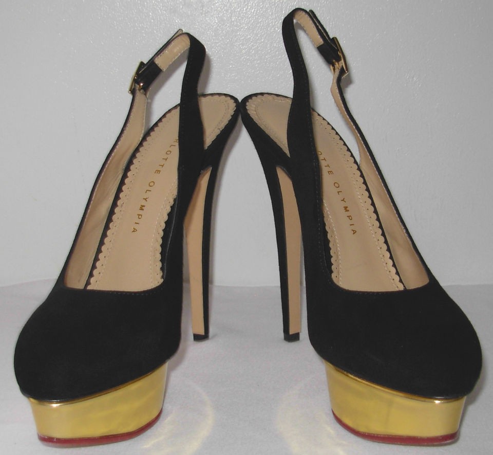 Charlotte Olympia Mirror Platfor​m Pump Size 39 1/2