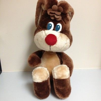   1985 Russ Berrie Plush XLarge NESTLE QUIK BUNNY 13 sitting tush tags