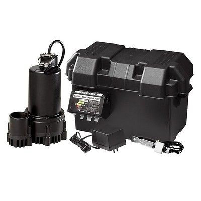   NEW* 12V Battery Back Up Sump Pump System Pacific Hydrostar   68867