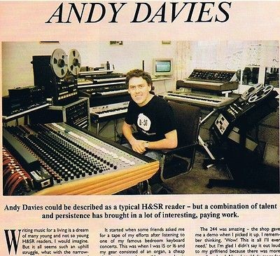 Andy Davies HOME STUDIO Recording, Fostex X 26, Roland M 24E Mixer 