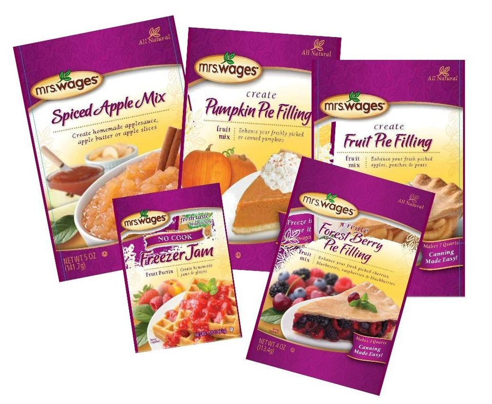 Mrs. Wages FRUIT MIXESApple,Pumpkin,Berry & More   NEW