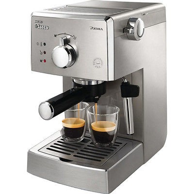   Italian Stainless Steel Espresso Machine Coffee Maker Philips Saeco