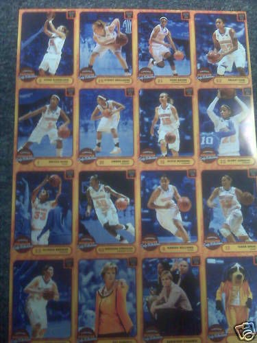 2009 10 Tennessee Lady Vols 16 Card Team Set Pat Summitt included 