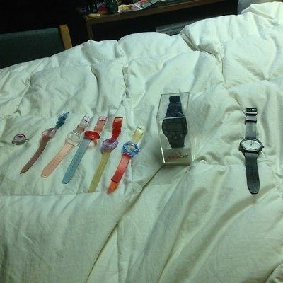 1980s calculator watch & 80s nelsonic quartz interchangeable watches 