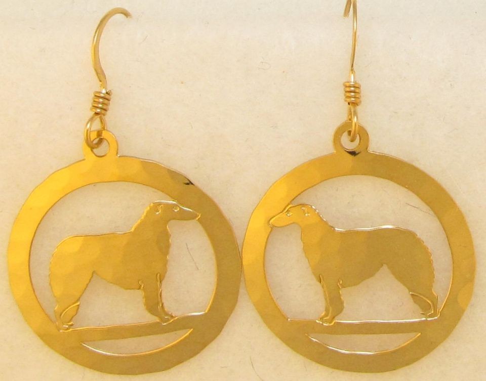 Borzoi Jewelry Gold Dangle Earrings by Touchstone