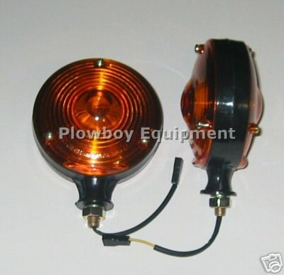 Massey Ferguson Amber Safety WARNING LIGHT PAIR 12V