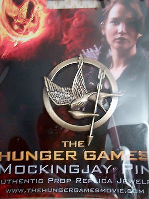 The Hunger Games Mockingjay Pin Authentic Prop Replica Jewelry