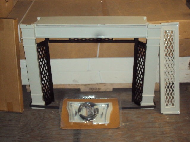 Vermont Castings Winterwarm fireplace insert sand enamel front