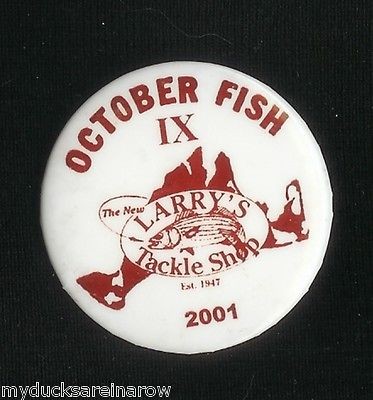 2001 Marthas Vineyard October Fish Fishing Derby PIN Larrys Tackle 