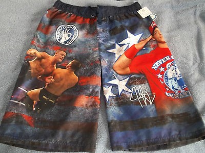 Awesome Graphics NWOT World Wrestling Entertainment WWE Boys Swim 