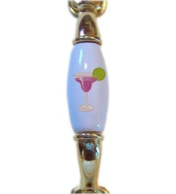 MARGARITA Cocktail Spirits CABINET PULL Handle Chrome Brass