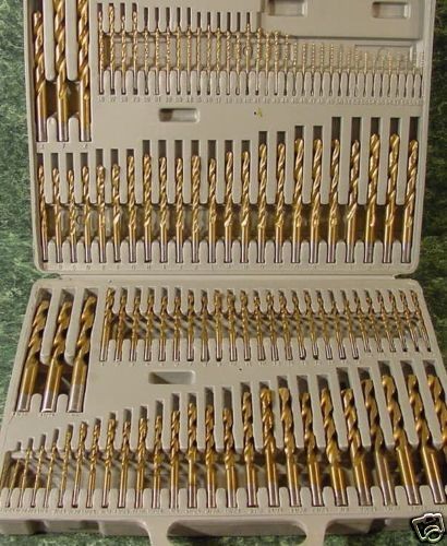 115pc TITANIUM DRILL BIT SET Letter Number Fraction NEW