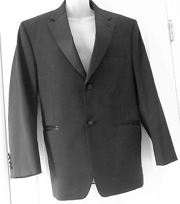 RALPH LAUREN RL BLACK FORMAL TUXEDO SUIT PANTS JACKET SZ 40 SHORT 40S 