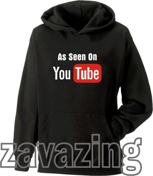   ON YOU TUBE HOODIE HOODY YOUTUBE FUNNY MUSIC ACTING BROADCAST YOURSELF