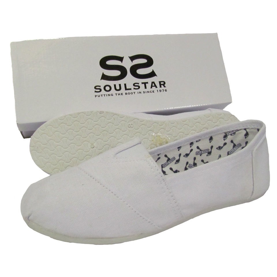 SOULSTAR DRILLS MENS WHITE ESPADRILLES CANVAS PLIMSOLLS SLIP ON PUMPS 