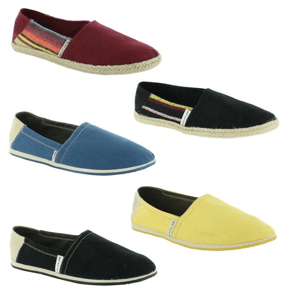 New Ladies Dunlop Flat Espadrilles Plimsoles Plims Pumps Shoes Sizes 3 