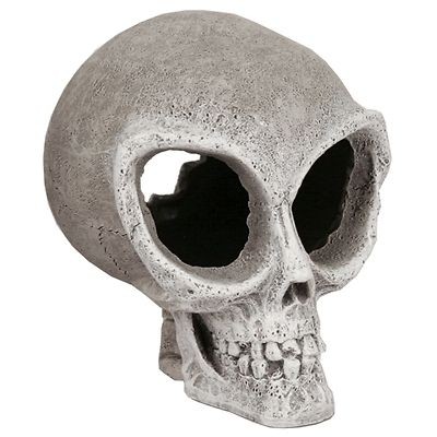 Alien Skull Cave 348 small ~ aquarium ornament fish tank decoration