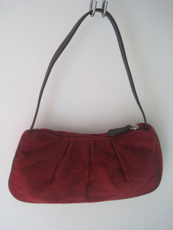 NEW JCrew J Crew Red Corduroy Handbag  NEW