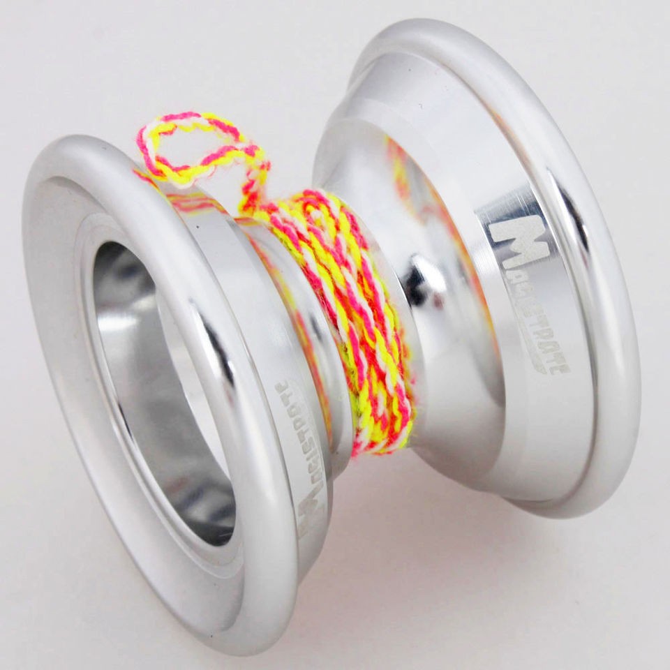   N6 Alloy Aluminum Professional Yo Yo Toy For Kids Silver Free String